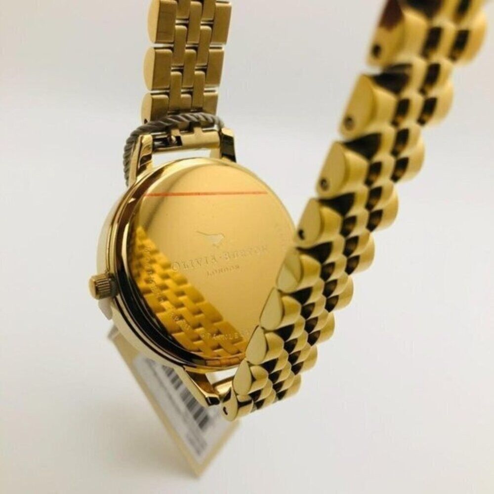 OLIVIA BURTON LONDON Women's Gold-Tone 100% Stainless Steel Bracelet Watch 34mm - Picture 3 of 9